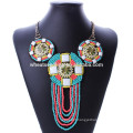 Yiwu futian market New arrival Fashion jewelry boho vintage bead necklace